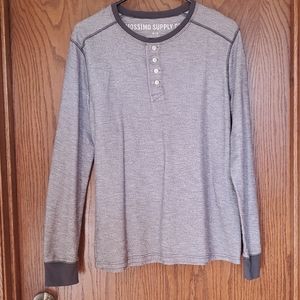 Mossimo Supply Co long sleeve gray shirt